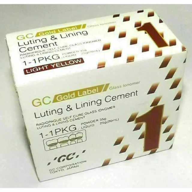 5 XGC Fuji Gold Label Type 1 Luting Cement Large Pack