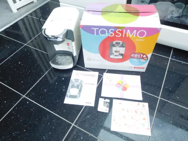 Bosch TAS3204GB TASSIMO SUNY Kaffeemaschine Kunststoff 1300 cremefarben Chrom Küche