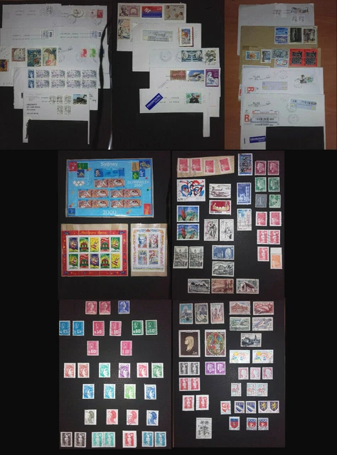 Lote Francia - France - timbres et enveloppes- usados ++++ ver fotos - See Scans