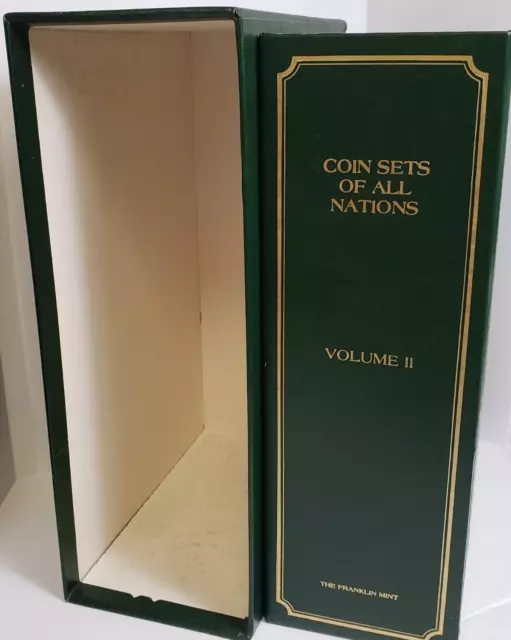 Coin Sets of All Nations Album Slip case Volume 2 (No Coins) The Franklin Mint