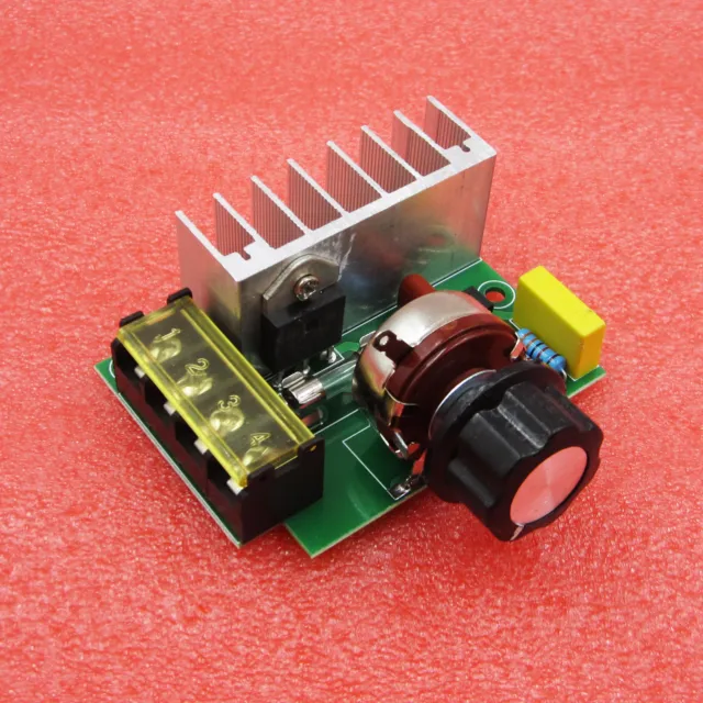 1PCS  4000W AC 220V SCR Voltage Regulator Speed Controller Dimmer Thermostat