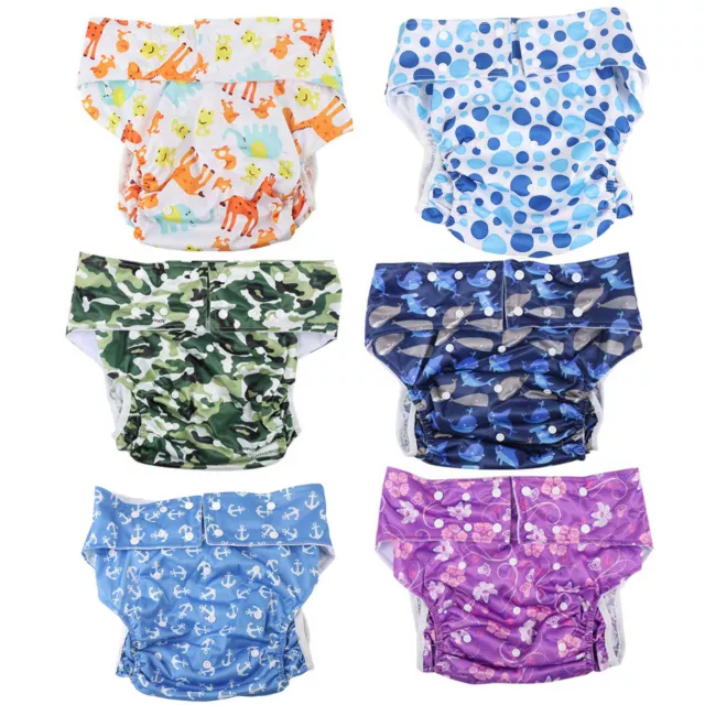 Teen/Adult Reusable Washable Incontinence Aids Cloth Diaper Pants Nappy Briefs