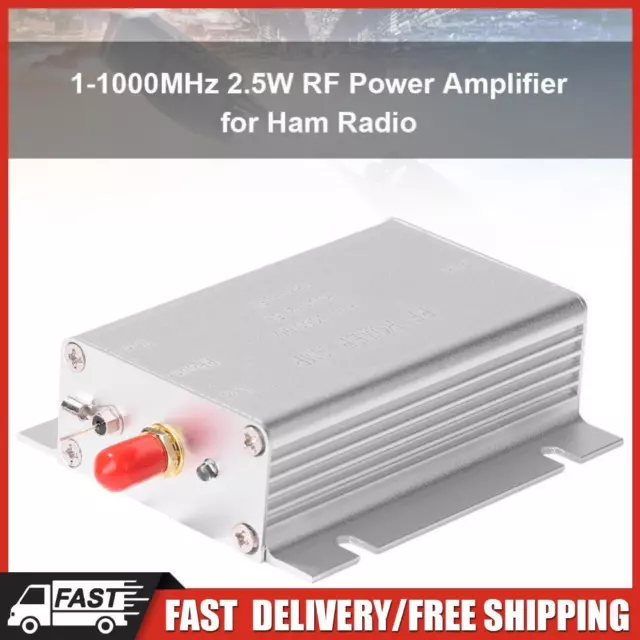 1-1000Mhz 2.5W RF Power Amplifier HF FM Transmitter VHF UHF FM AMP for Ham Radio