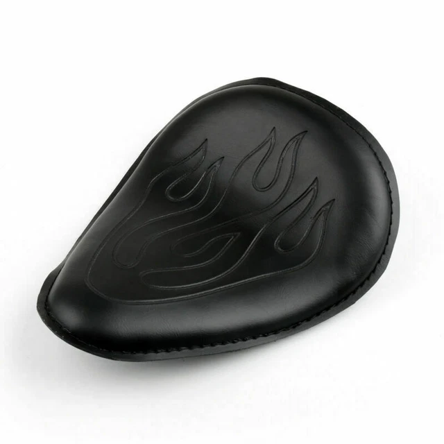 Motorcycle Cuir Solo Selle Siège Seat Pad Pour Yamaha Suzuki Honda Flame A EF3