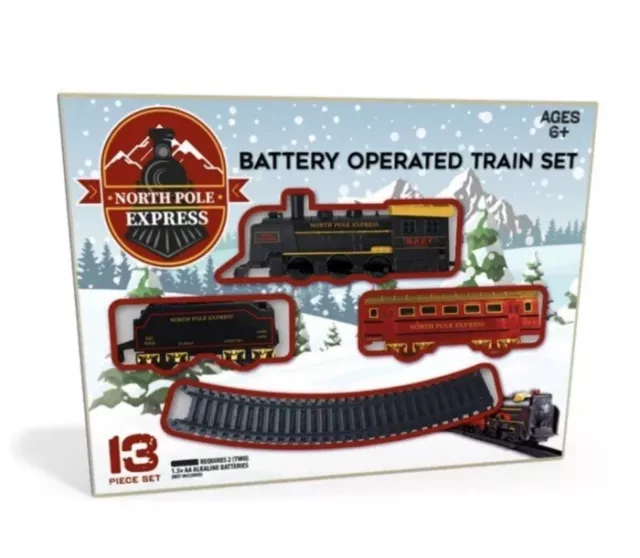 North Pole Express Battery Operated Train Set - Brand New!