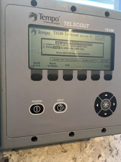 TEMPO TelScout TS100 Metallic TDR Cable Fault Tester  Similar To TV220