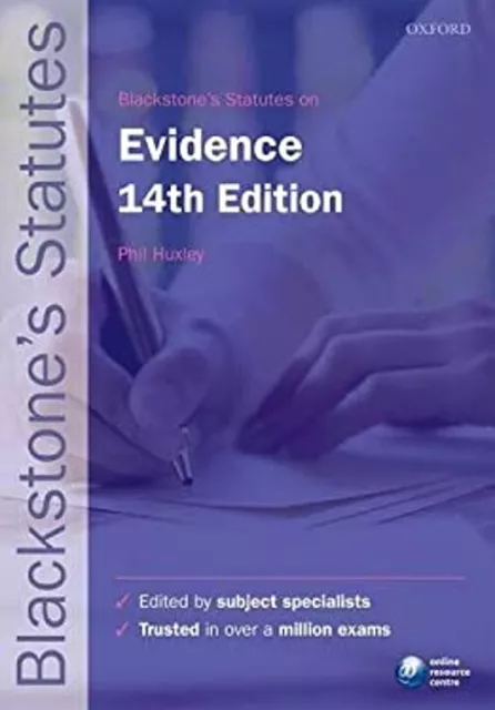 Blackstone's Statutes on Evidence Paperback