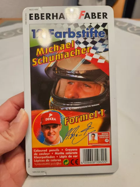 Eberhard Faber Michael Schumacher 12 Farbstifte Neu rar selten