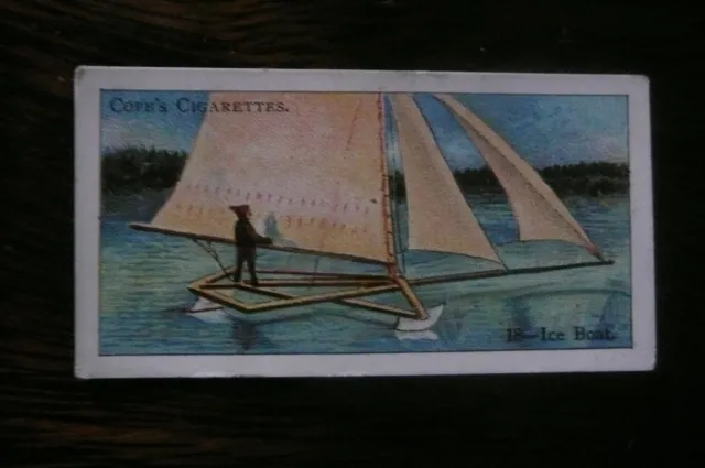 COPE 1912 BOATS OF THE WORLD No. 18 1CE BOAT  tobacco card