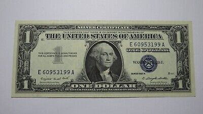 $1 1957A Silver Certificate Blue Seal Bank Note Bill! Old US Currency AU+++