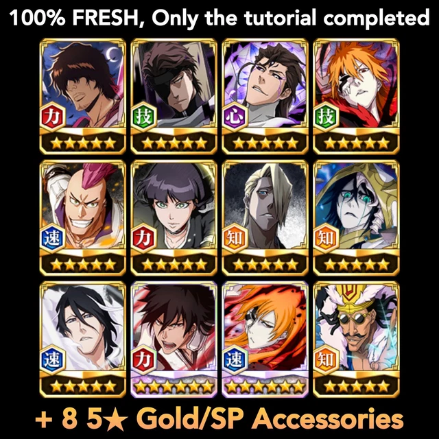 BLEACH BRAVE SOULS *100 FRESH* TYBW Aizen Chad Anni Aizen Ichigo