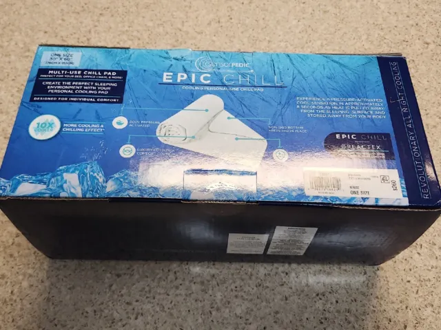 SensorPEDIC Epic Chill Powered by REACTEX Cooling 30x60 Personal Use Chill Pad