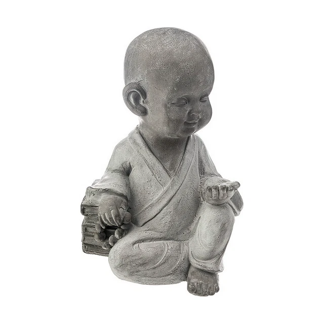 Figura Decorativa Atmosphera Buda Niño Gris Magnesio [38,5 x 28,5 x 21,5 cm]
