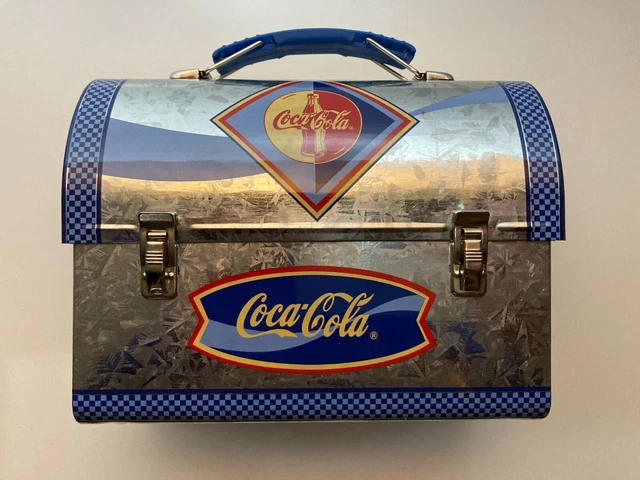 2001 Vintage Looking COCA COLA Mini TIN LUNCHBOX  7" x 6"