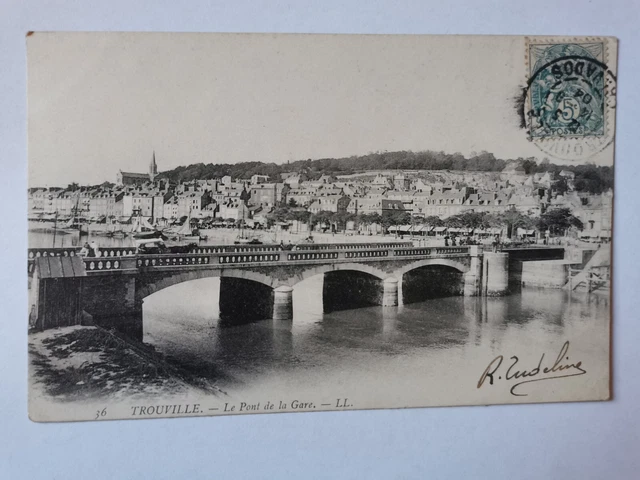 CPA 14 TROUVILLE - Le Pont de la Gare