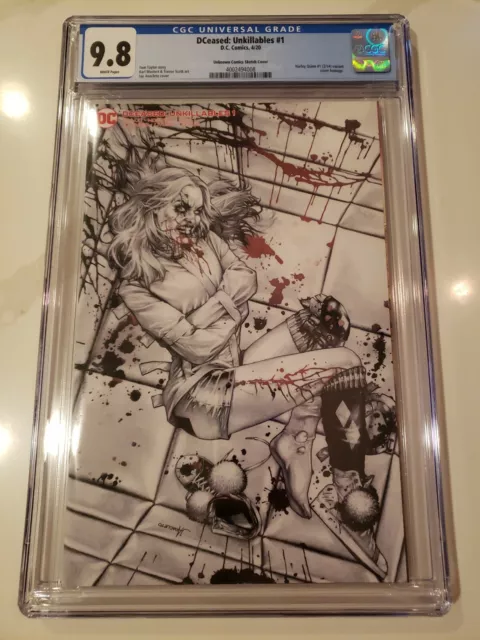 DCeased Unkillables 1 Anacleto sketch variant CGC 9.8, freshly graded DC Comics