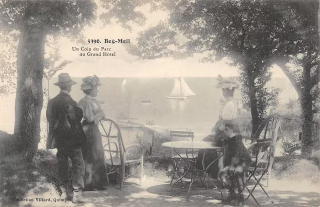 Carte Postale Ancienne 29 Beg Meil – Hôtel Des Dunes Et Villas, Cliché Rare Noir Et Blanc