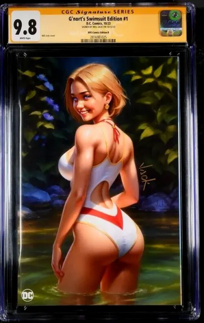 G'nort's Swimsuit Edition #1 Cgc Ss 9.8 Will Jack Exclusive Variant B Power Girl