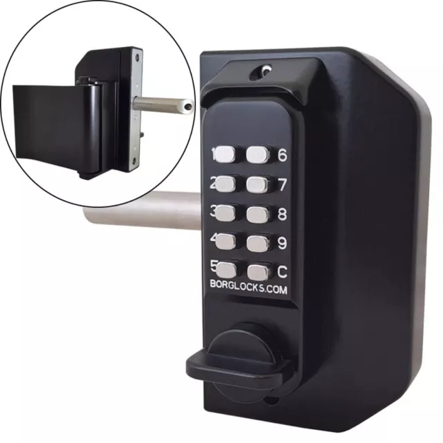 Borg Locks BL3080 Mini Gate Lock RH Push (BL3080MG-RHPUSH)