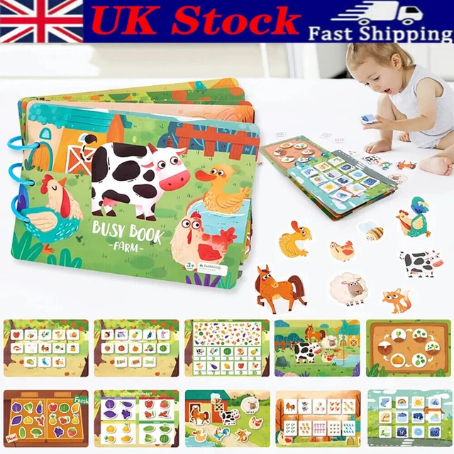 Montessori Quiet Book for Toddlers Montessori Busy Book Preschool Educational UK