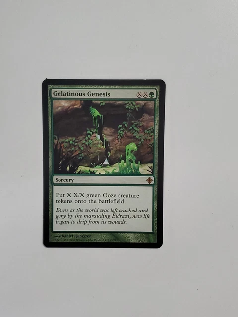 Gelatinous Genesis 1x FOIL ROE MTG Rise of Eldrazi Rare NM green Gelatinous Genesis 1x FOIL ROE MTG Rise of Eldrazi Rare NM green