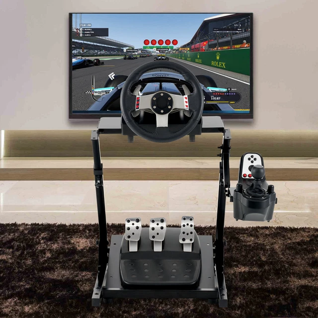 RACING DRIVING SIMULATOR Cockpit Steering Wheel Stand Gaming for PS4 ...