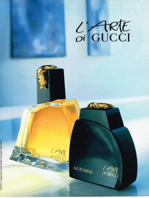 PUBLICITE ADVERTISING 034   1992   GUCCI  parfum  l'ARTE 2