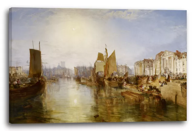 Toile/Cadres William Turner - Le port de Dieppe