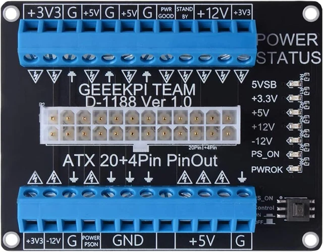 Kolink Adattatore per mining/rendering (ATX a 24 pin a Molex