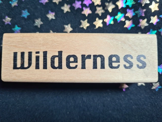 Handwerk Stempel Block Wildnis Gefühl Phrase Wörter 8x2,5 cm Kartenherstellung Sammelalbum