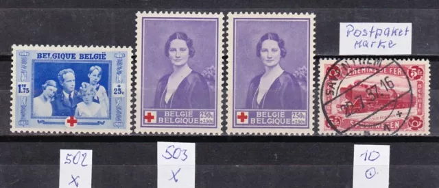 Briefmarken Belgien: Mi. Nr. Lot gestempelt/ ungebraucht