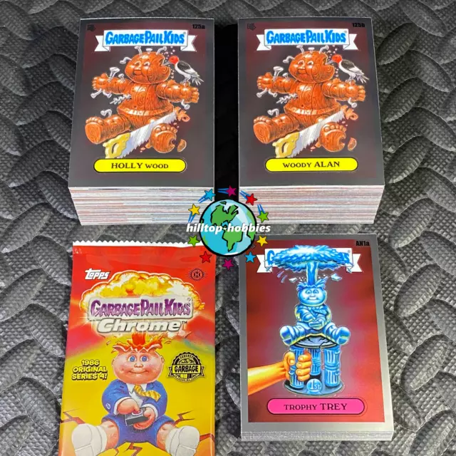 Garbage Pail Kids Chrome 4 Complete 100-Card Base Set +Wrapper 2021 4Th Series