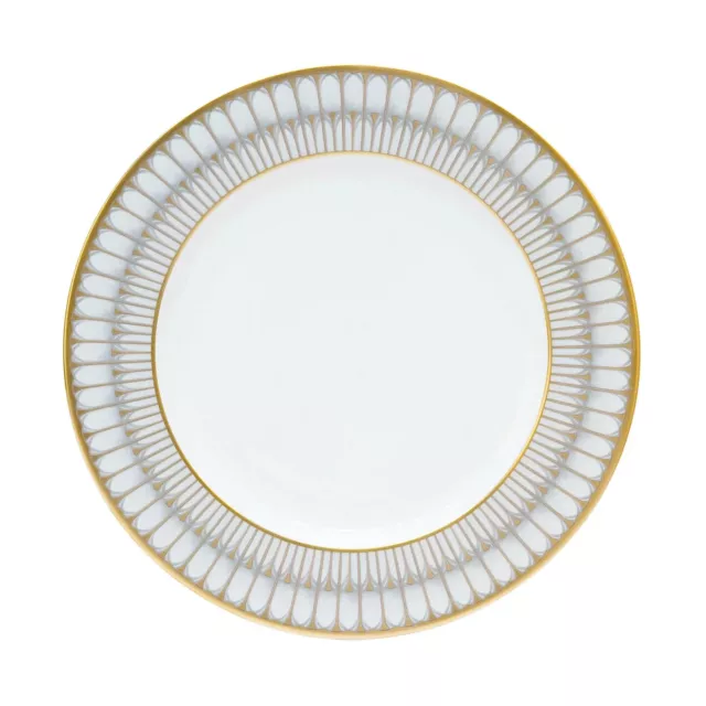 Philippe Deshoulieres Arcades Grey & Gold Dinner Plate