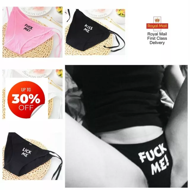 WOMEN SEXY KINKY Erotic Underwear Printed Briefs Thongs Knickers Lingerie  HOT ! £5.79 - PicClick UK