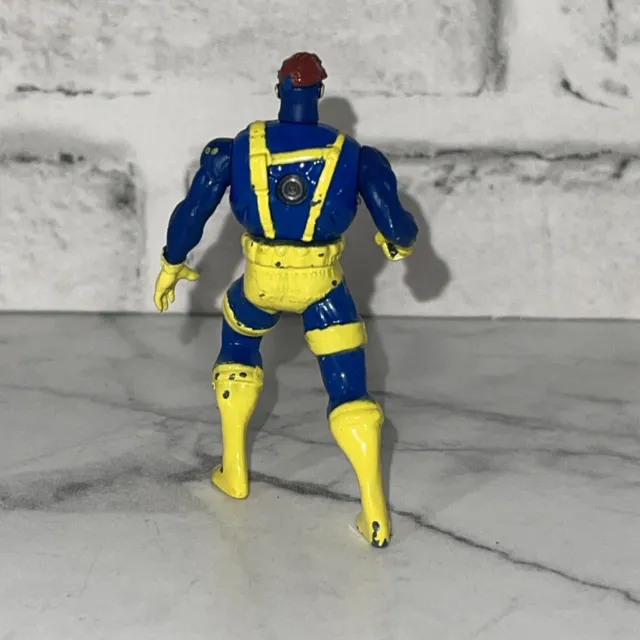 ToyBiz Marvel Cyclops X-Men Steel Mutants Die Cast 3" Figure 1994 2