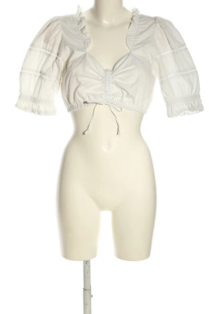 Camicia folcloristica Siebenstein donna taglia DE 38 bianco casual look