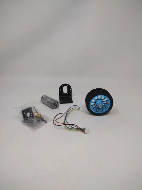 500RPM ENCODER MOTOR 6mm Shaft With Mounting Bracket For Smart Car ...