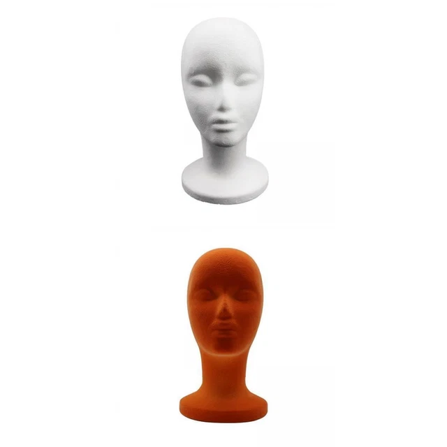 Affichage De Modèle De Présentoir De Tête De Mannequin 2Pc Pour Des Lunettes