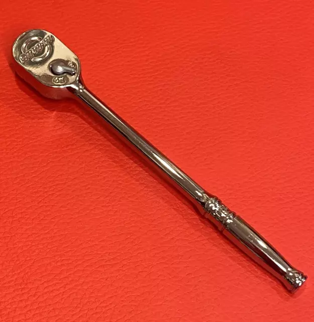 Snap On Tools 1/4" Drive Extra Long Chrome Ratchet TL72 ***rrp £110*** UNUSED 2