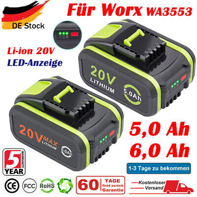 ION Batterie 3000mAh 20V Li-Ion pour Worx WX279,WX279E,WX290,WX290E 