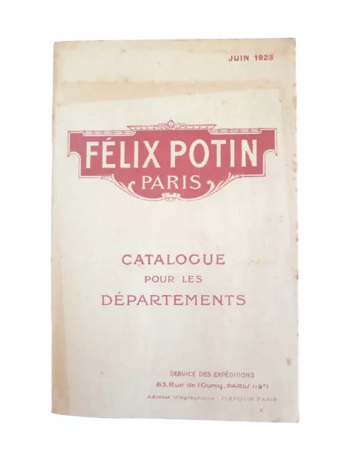 Ancien Catalogue Pub Felix Potin Juin 1923