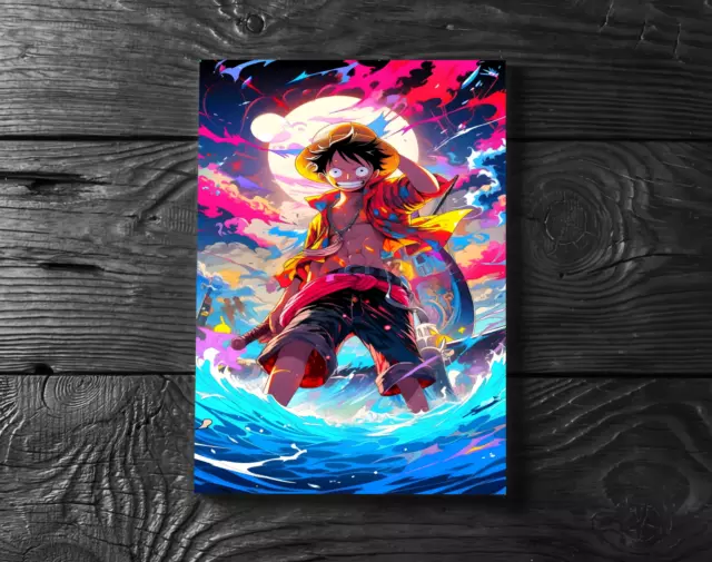 Monkey D. Luffy One Piece Poster - Anime Manga Wallart - No Frame