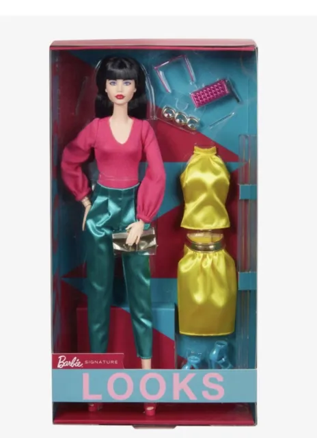 Barbie Looks Model #1 Posable 2020 Mattel GTD89 Doll Brunette Box NRFB