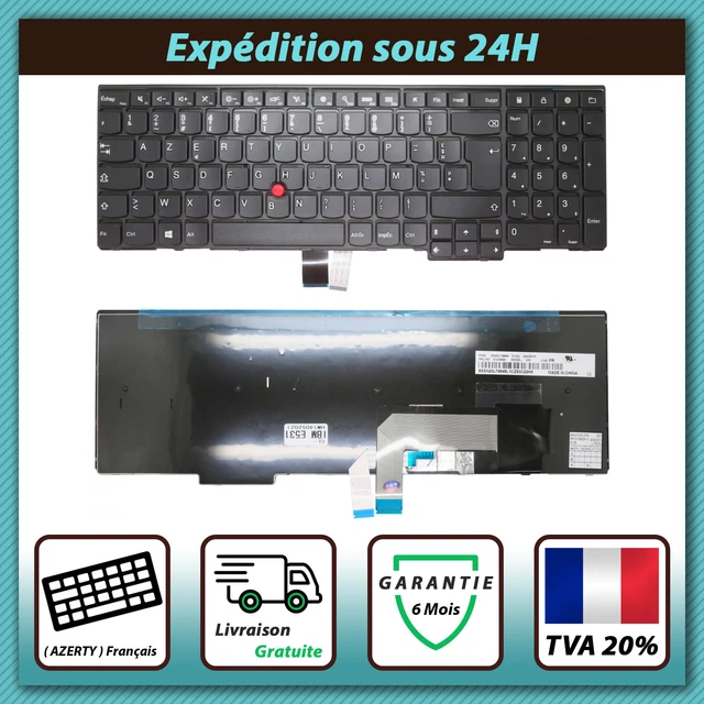 Clavier AZERTY Français Original Pour Lenovo ThinkPad P50 P70 P51 P71 - Neuf Sous Blister