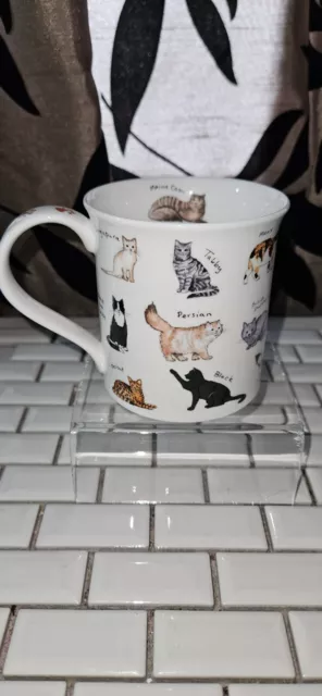 Lovely Dunoon 'Cat Breeds'' Fine Bone China Mug Jura Shape