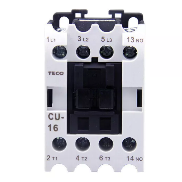 1Pcs NEW TECO CU-16 AC contactor 24V 110V 220V 380V 3A1a