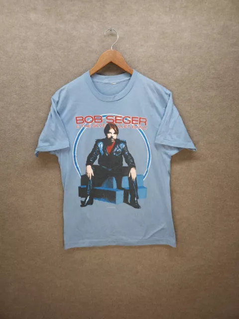 Vtg Bob Seger Silver Bullet Band T-Shirt 1986 American Tour 80s Men’s L EAGLE