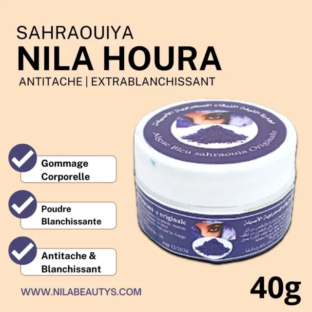 Nila Hourra Sahraouiya du Maroc 40g | Poudre naturelle pour une peau éclatante