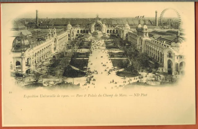 Reédition de carte postale ancienne- Expo Universelle-Paris-Champ de Mars-M.04