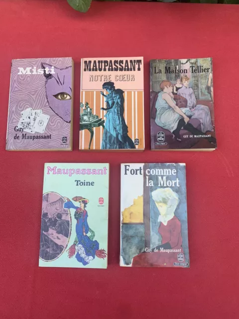 5 livres Guy De Maupassant Le Livre De Poche Albin Michel